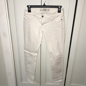 Abercrombie white jeans